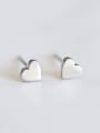 thumb Stainless steel Heart Minimalist Stud Earring 1