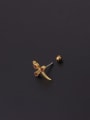 thumb Brass Cubic Zirconia Crown Cute Single Earring 1