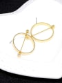 thumb Copper Round Minimalist Hoop Trend Korean Fashion Earring 1