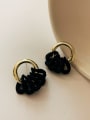 thumb Alloy Resin Round Vintage Hoop Earring/Multi-color optional 3