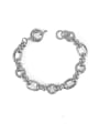 thumb Brass Hollow Geometric  Chain Vintage Link Bracelet 1