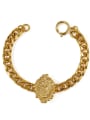 thumb Brass Hollow Geometric  Chain Vintage Link Bracelet 3
