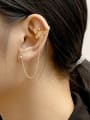 thumb Brass Cubic Zirconia Bowknot Classic Stud Trend Korean Fashion Earring 1