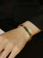 thumb Brass Cubic Zirconia Rainbow Luxury Link Bracelet 1