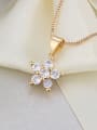 thumb Brass Cubic Zirconia Dainty Star  Earring and Necklace Set 1