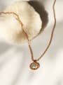 thumb Brass Freshwater Pearl Geometric Vintage Necklace 4