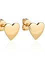 thumb Brass  Heart Earring and Necklace Set 4