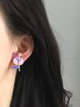 thumb Alloy Enamel Flower Cute Stud Earring 2