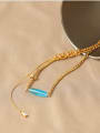 thumb Brass Tassel Vintage Multi Strand Necklace 3