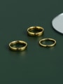 thumb Titanium Steel Round Minimalist Band Ring 2