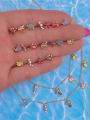 thumb Brass Cubic Zirconia Multi Color Ocean  animal Minimalist Bracelet 1