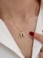 thumb Brass Cubic Zirconia Locket Minimalist Necklace 0