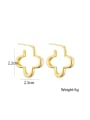 thumb Brass Geometric Trend Huggie Earring 1