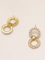 thumb Brass Imitation Pearl Geometric Vintage Drop Trend Korean Fashion Earring 4