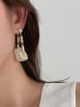 thumb Alloy Resin Geometric Statement A two-piece Drop Earring 1