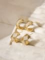thumb Brass Cubic Zirconia Geometric Minimalist Stud Earring 0