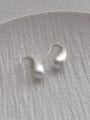 thumb Brass Water Drop Minimalist Hook Earring 2