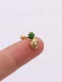thumb Brass Cubic Zirconia Irregular Cute Stud Earring(Single) 1