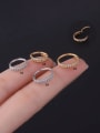 thumb Stainless steel Cubic Zirconia Geometric Hip Hop Nose Rings 0