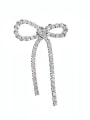 thumb Brass Cubic Zirconia Bowknot Luxury Single Stud Earring 3