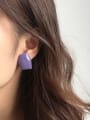 thumb Alloy Enamel Geometric Cute Stud Earring 2