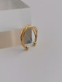 thumb Copper Geometric Minimalist Stackable Fashion Ring 0