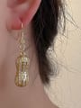 thumb Brass Cubic Zirconia Geometric Cute Hook Earring 2