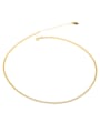 thumb Brass Vintage  Flat chain Necklace 4