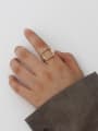 thumb Copper Geometric Trend Blank Fashion Ring 1