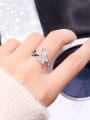thumb Alloy+ Rhinestone White Butterfly Trend Ring/Free Size Ring 1