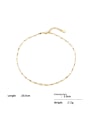 thumb Brass Minimalist Irregular Bracelet and Necklace Set 2