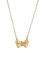 thumb Brass Bowknot Vintage Necklace 0