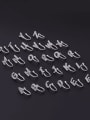 thumb Stainless steel Cubic Zirconia Letter Hip Hop Nose Rings 3