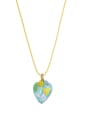 thumb Brass Enamel Heart Cute Necklace 0