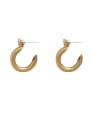 thumb Brass Rhinestone Geometric Vintage Stud Earring 3