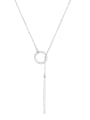 thumb Stainless steel Rectangle Minimalist Link Necklace 2