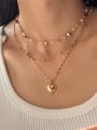 thumb Brass Heart Hip Hop Necklace 1