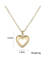 thumb Brass Cubic Zirconia  Vintage Heart Pendant Necklace 3