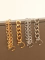 thumb Brass Irregular Vintage Hollow Chain  Single Earring (only one) 3