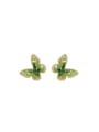 thumb Brass Cubic Zirconia Butterfly Trend Clip Earring 0