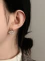 thumb Copper Imitation Pearl Round Minimalist Stud Trend Korean Fashion Earring 1