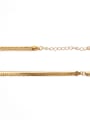 thumb Brass Geometric chain Minimalist Multi Strand Necklace 3