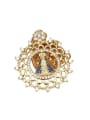 thumb Brass Cubic Zirconia Round Ethnic Regligious Necklace 1