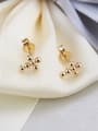 thumb Brass Cross  Earring and Necklace Set 4