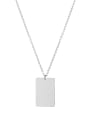 thumb Stainless steel Geometric Minimalist Necklace 0