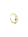 thumb Copper Minimalist Smooth Irregular Free Size Midi Fashion Ring 3