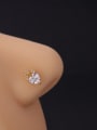 thumb Stainless steel Cubic Zirconia Crown Hip Hop Nose Studs 3