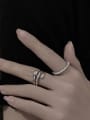 thumb Brass Geometric Minimalist Band Ring 2