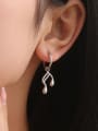 thumb Brass Geometric Minimalist Stud Earring 2