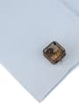 thumb Brass Square Vintage Cuff Link 2